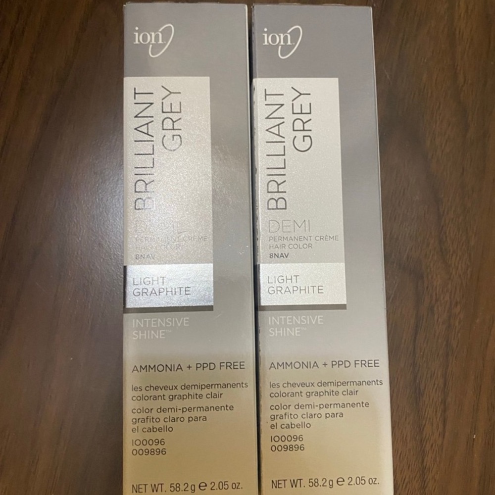 Ion Brilliant Light Graphite Hair Color(bundle of 4 boxes New)